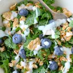 Blueberry Kale Breakfast Salad