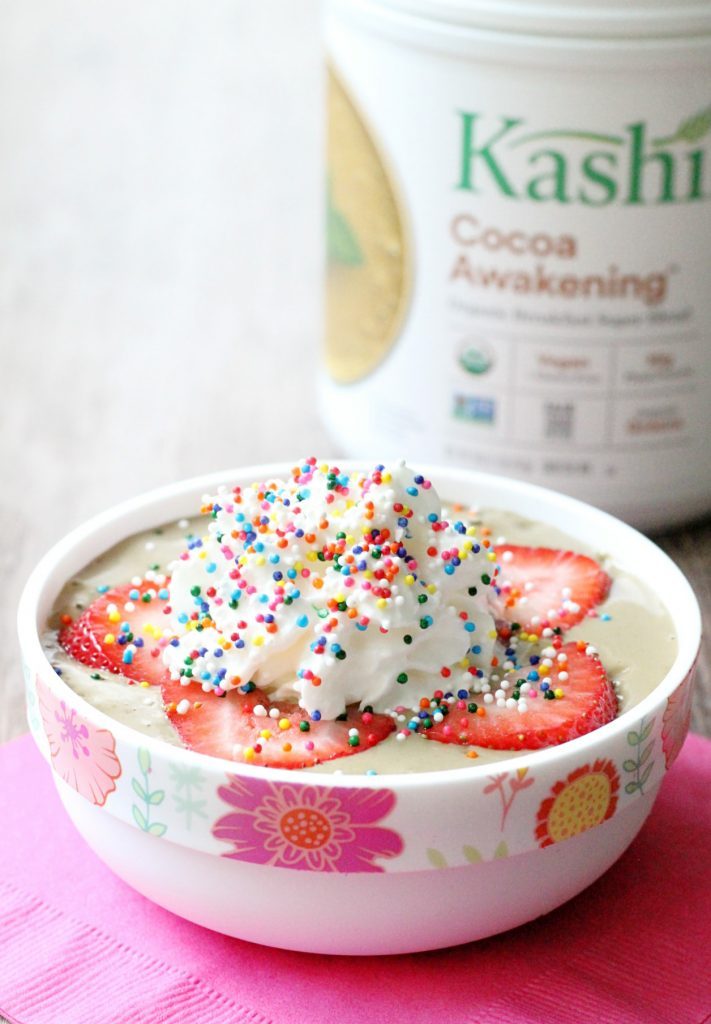 Banana Cocoa Nice Cream Breakfast Bowl by Foodtastic Mom #KashiPlantPower #GOTOGETHER #ad