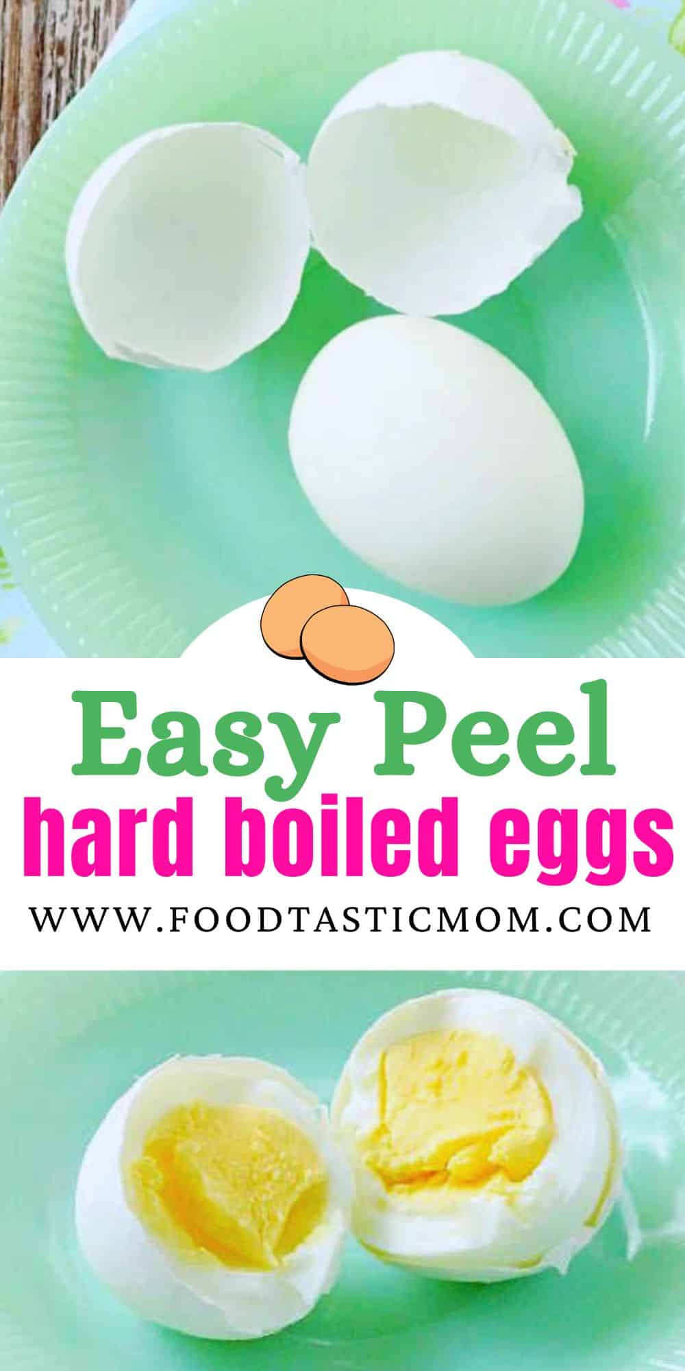 This method yields easy peel hard boiled eggs every time - guaranteed! via @foodtasticmom
