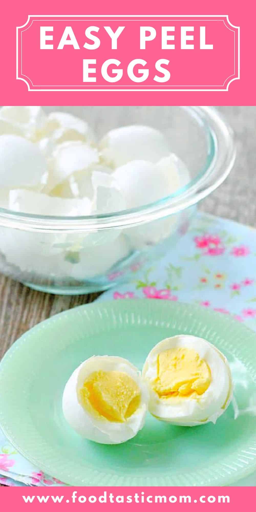 This method yields easy peel hard boiled eggs every time - guaranteed! via @foodtasticmom