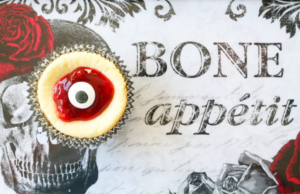 Bloody Eyeball Cheesecakes by Foodtastic Mom