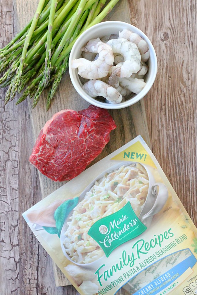 Surf and Turf Alfredo by Foodtastic Mom #MarieFreshTake #MarieFreshTakeSweeps #AD