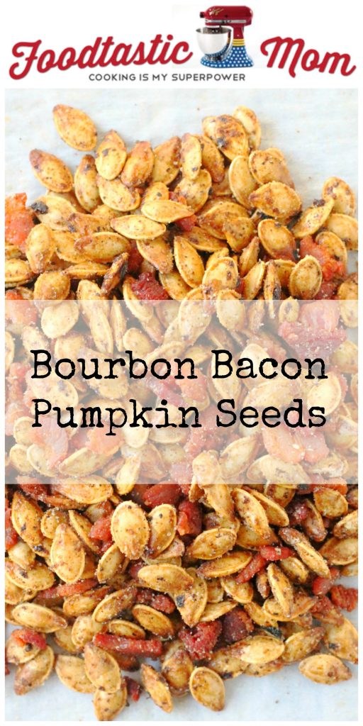 Bourbon Bacon Pumpkin Seeds by Foodtastic Mom #FallFest