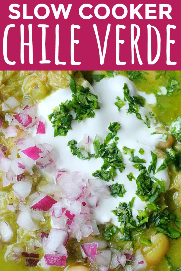 Slow Cooker Chile Verde | Foodtastic Mom #chilirecipe #chilirecipecrockpot