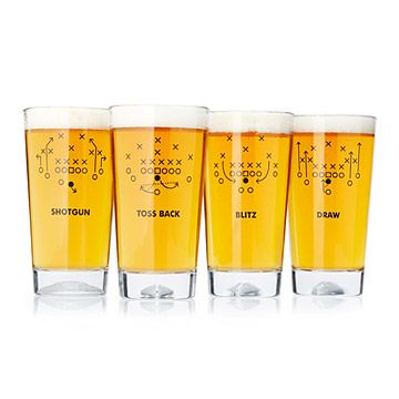 Uncommon Goods Football Playbook Glasses