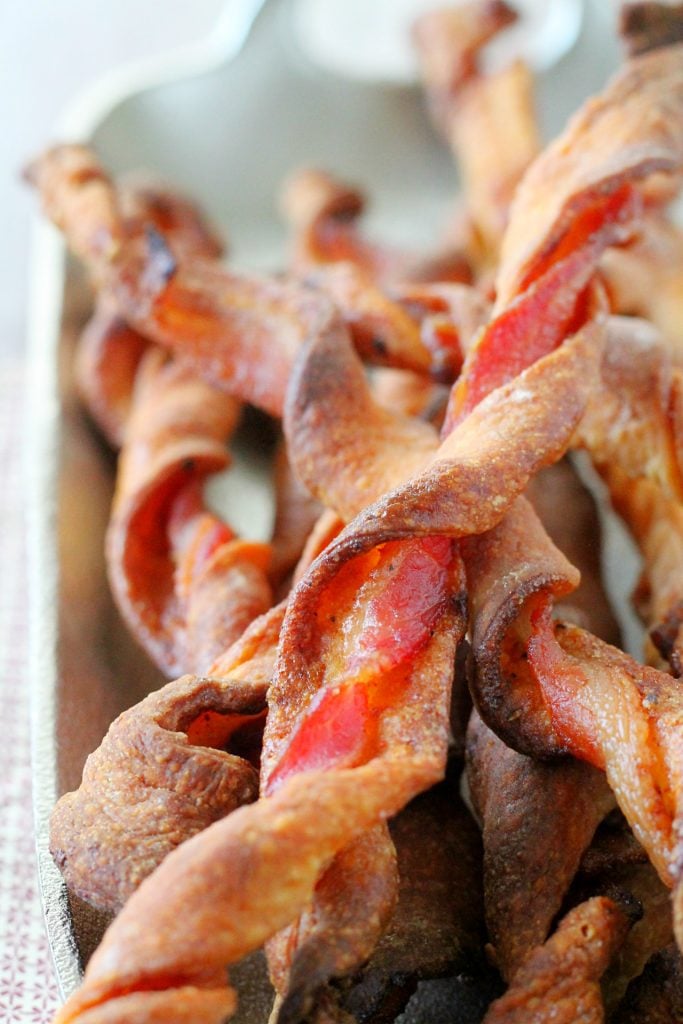 Spicy Sweet Bacon Breadsticks by Foodtastic Mom