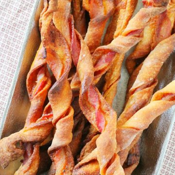 Spicy Sweet Bacon Breadsticks by Foodtastic Mom