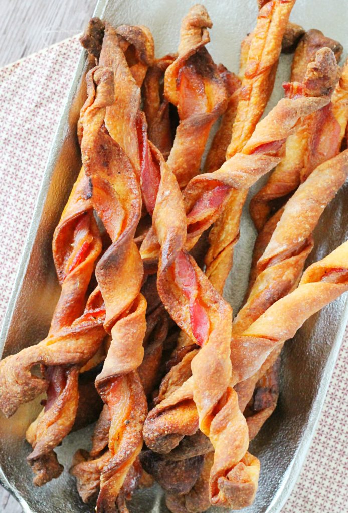 Spicy Sweet Bacon Breadsticks by Foodtastic Mom