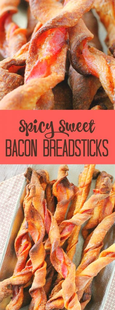 Spicy Sweet Bacon Breadsticks