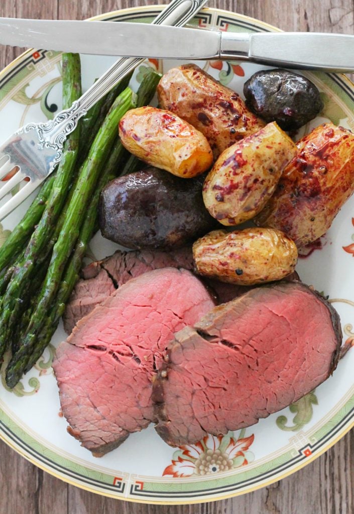 Slow Roasted Beef Tenderloin by Foodtastic Mom #ohiobeef #ad