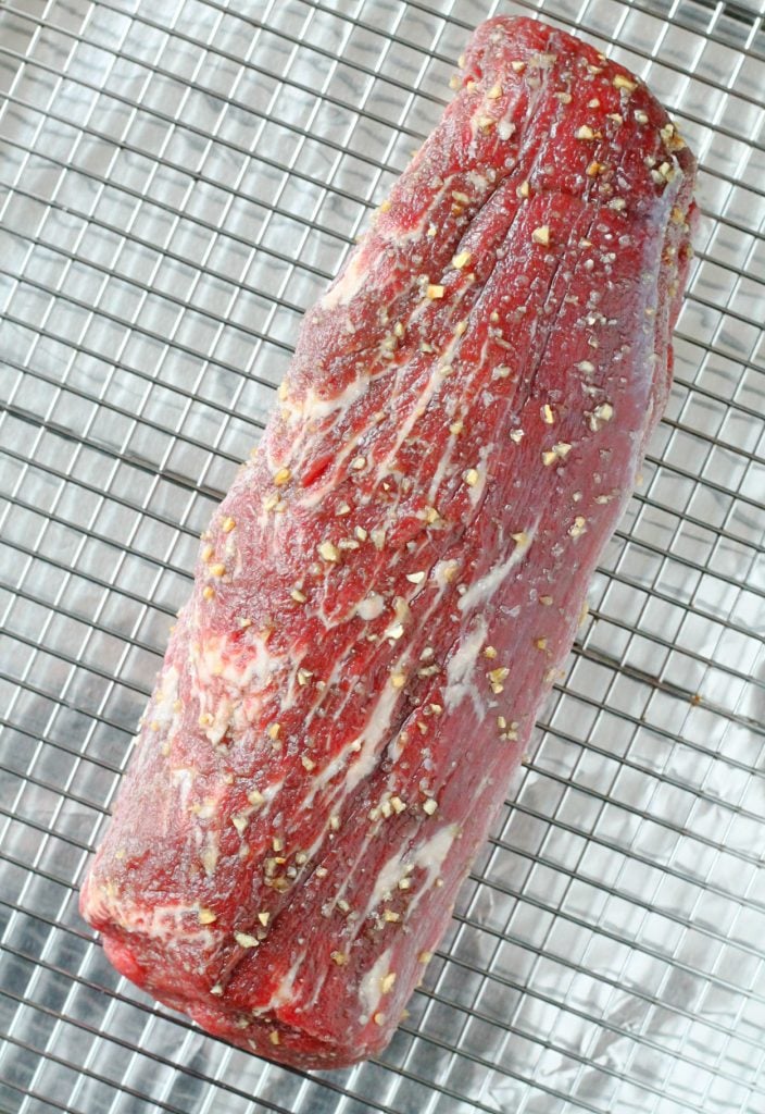 Slow Roasted Beef Tenderloin by Foodtastic Mom #ohiobeef #ad
