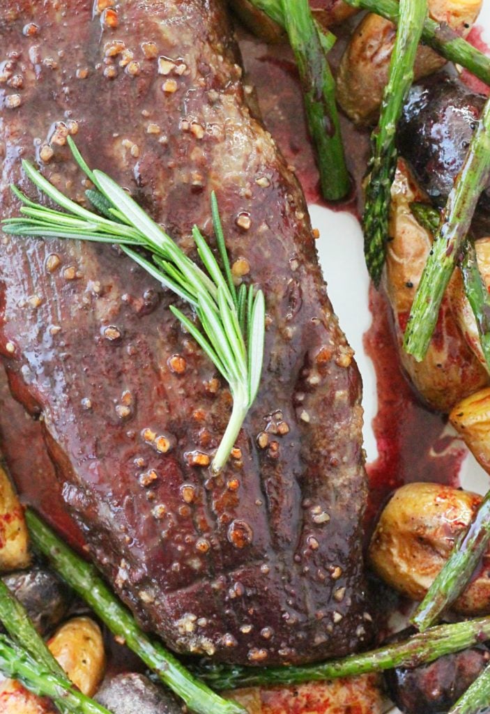 Slow Roasted Beef Tenderloin With Red Wine Pan Sauce Foodtastic Mom