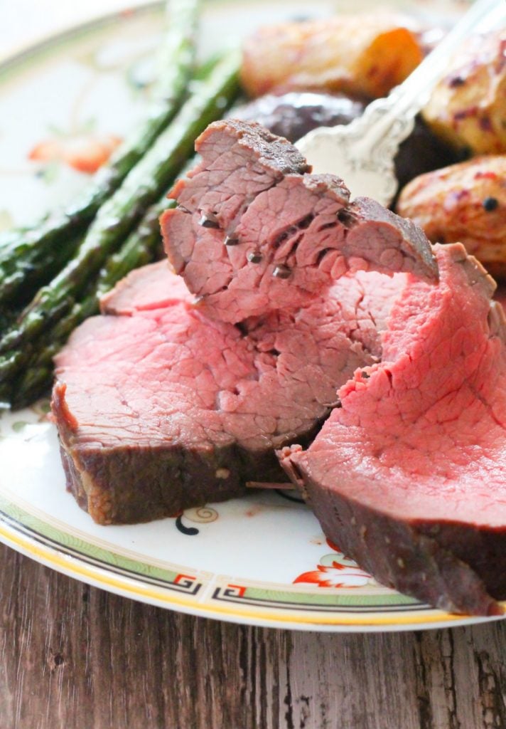 Slow Roasted Beef Tenderloin by Foodtastic Mom #ohiobeef #ad