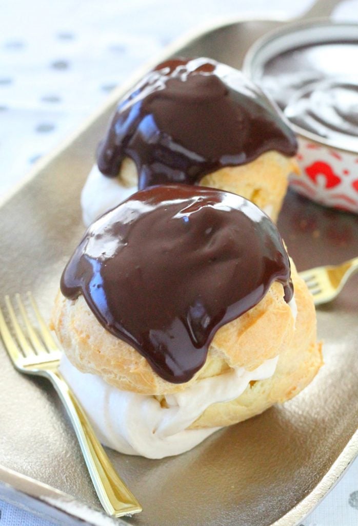 Buckeye Cream Puffs by Foodtastic Mom