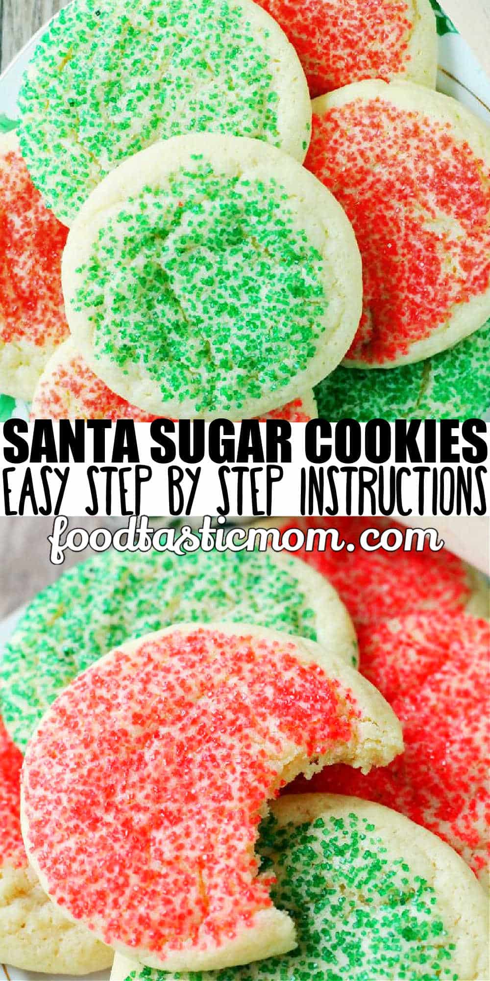 Santa Sugar Cookies help keep my Grandma's memory alive with her sugar cookie recipe each holiday season on the night before Santa's arrival. via @foodtasticmom