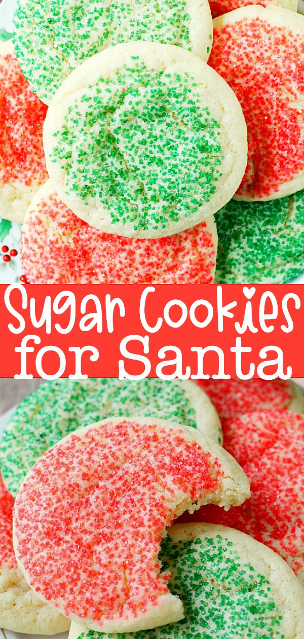 Santa Sugar Cookies help keep my Grandma's memory alive with her sugar cookie recipe each holiday season on the night before Santa's arrival. via @foodtasticmom