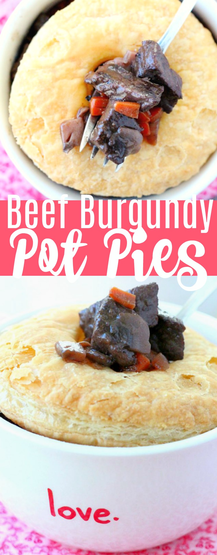Make-Ahead Beef Burgundy Pot Pies for date night | Foodtastic Mom