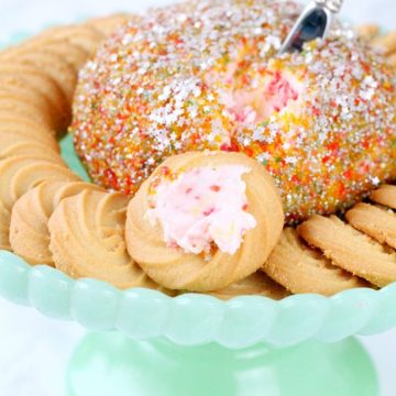 Fancy Fruity Dessert Cheese Ball by Foodtastic Mom