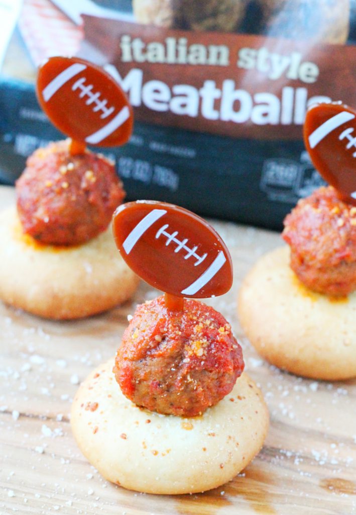 Simple Meatball Mozzarella Stacks by Foodtastic Mom (ad)