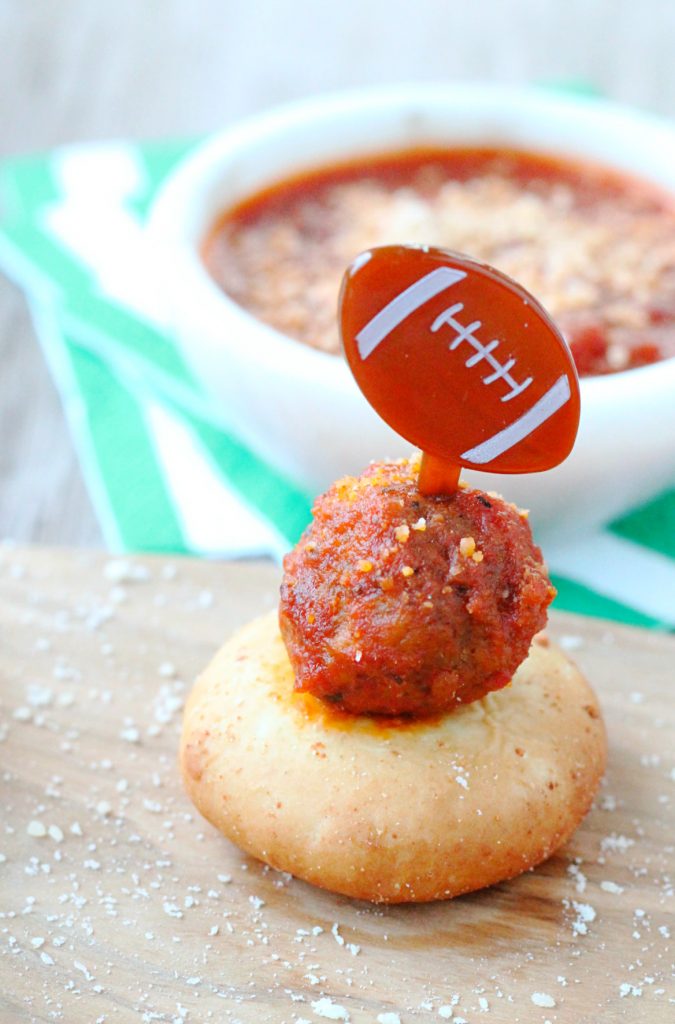 Simple Meatball Mozzarella Stacks by Foodtastic Mom (ad)