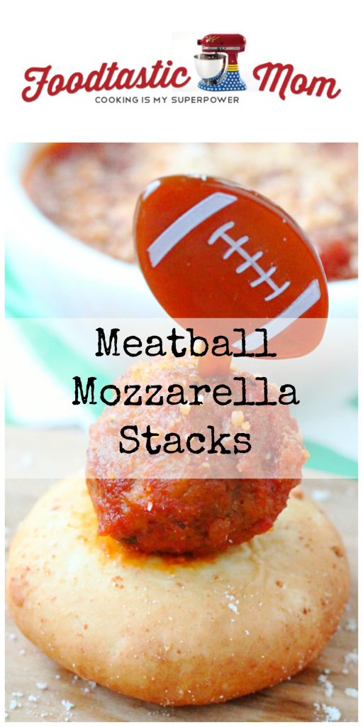 Simple Meatball Mozzarella Stacks by Foodtastic Mom (ad)