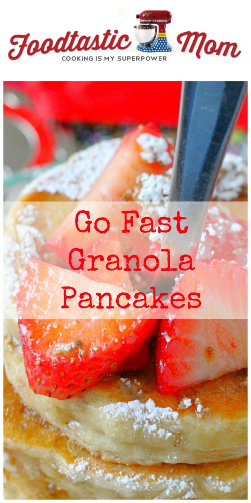 Go Fast Granola Pancakes based on the Amazon Prime original series "Just Add Magic" - recipe by Foodtastic Mom