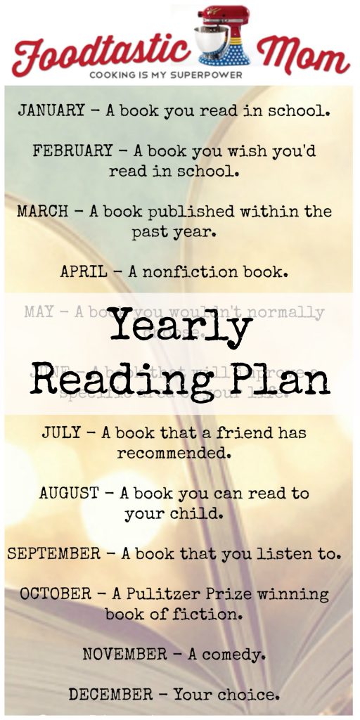 Yearly Reading Plan by Foodtastic Mom