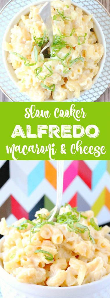 Slow Cooker Alfredo Macaroni and Cheese