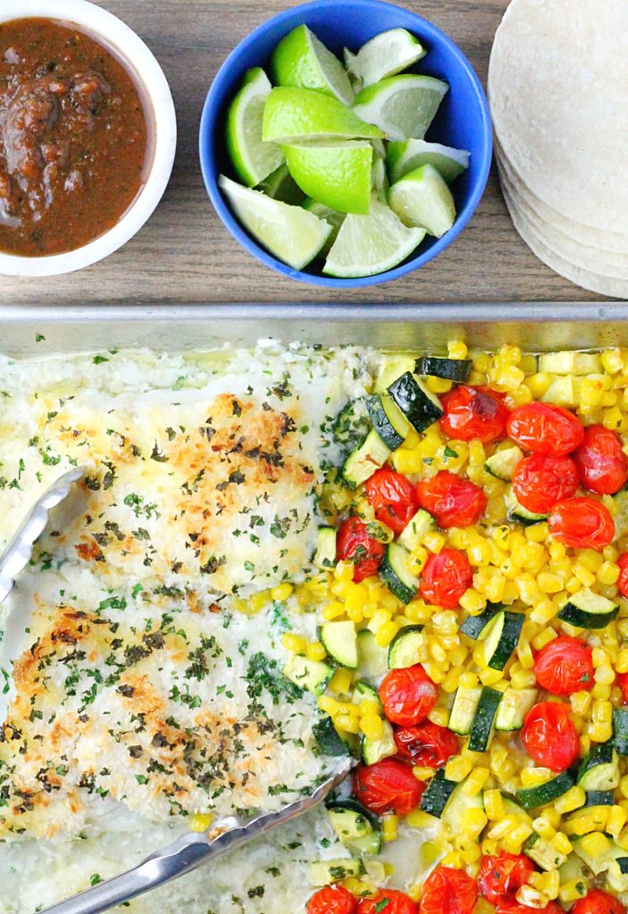 Sheet Pan Fish Tacos