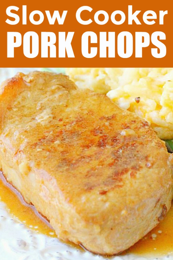 Slow Cooker Pork Chops | Foodtastic Mom #porkchops #slowcookerporkchops