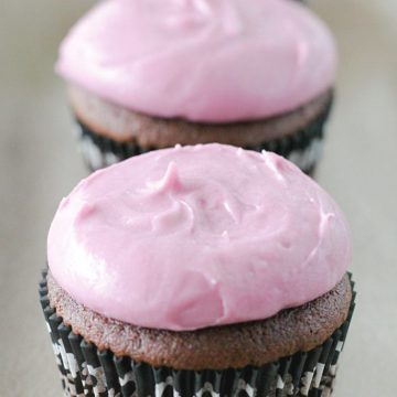 Black Raspberry Chocolate Stout Cupcakes