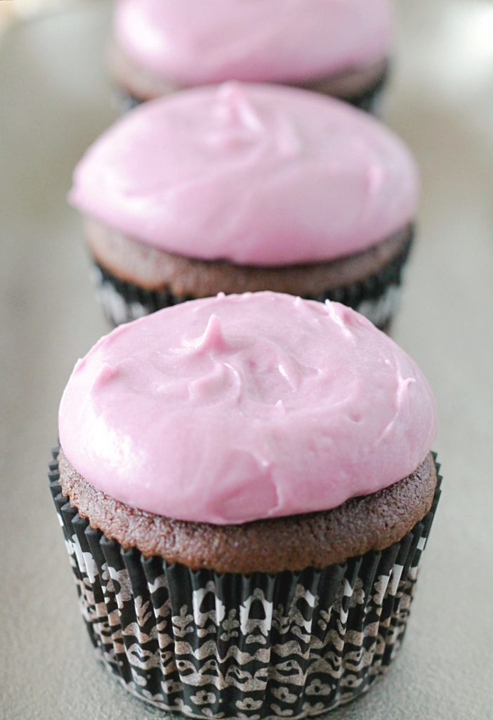 Black Raspberry Chocolate Stout Cupcakes