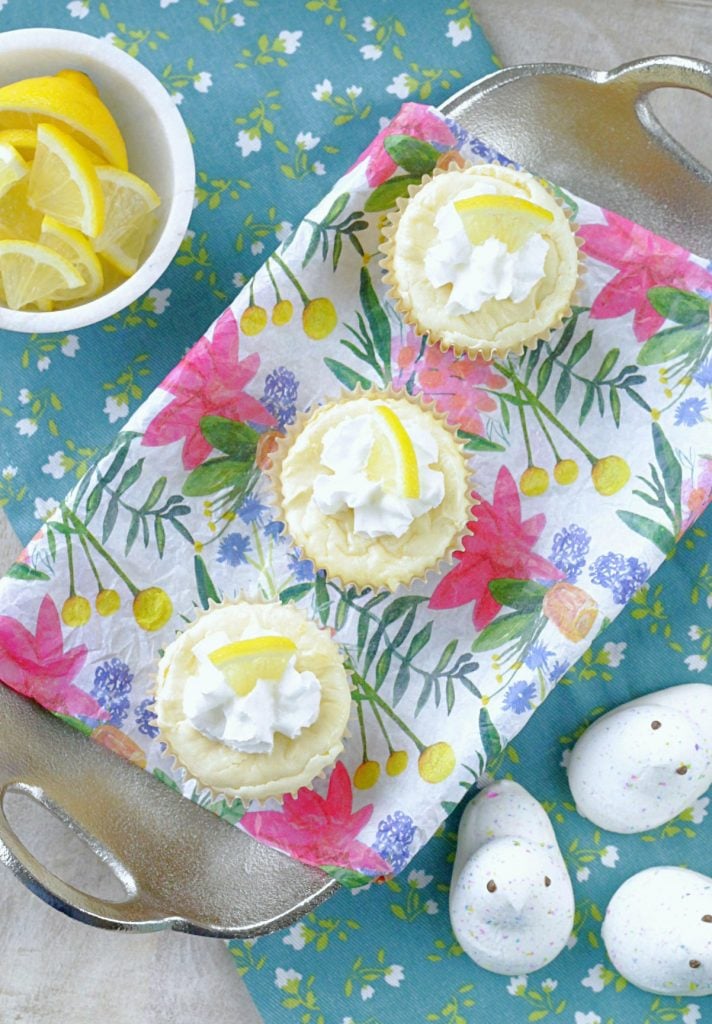 White Chocolate Lemon Cheesecakes