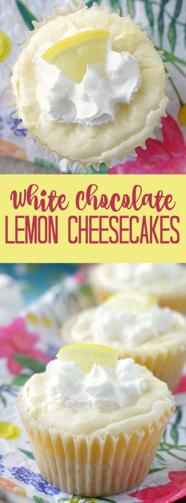 White Chocolate Lemon Cheesecakes