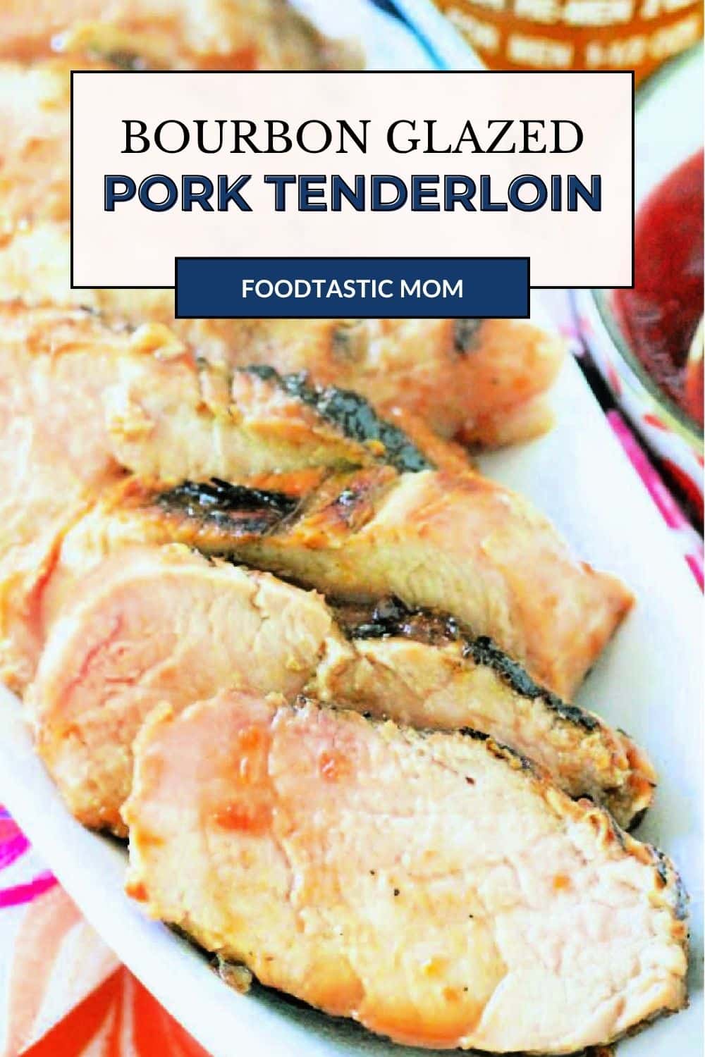 Grilled cherry bourbon glazed pork tenderloin is a surprisingly quick and easy meal to make. Includes video tutorial. via @foodtasticmom