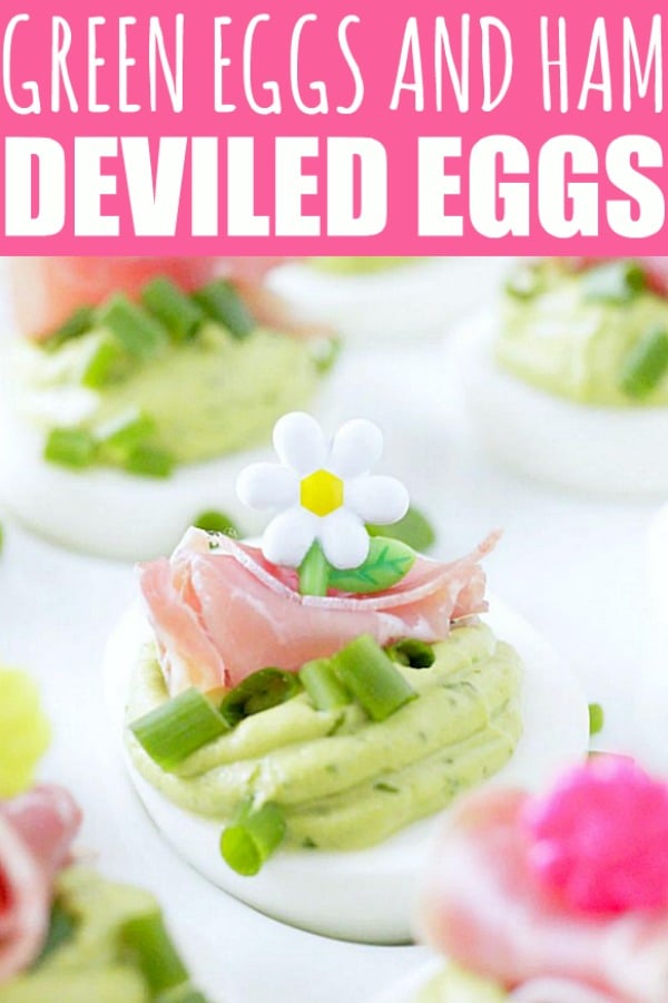 Green Eggs and Ham Deviled Eggs | Foodtastic Mom #deviledeggs #deviledeggsrecipebest