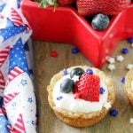 Red White and Blue Cookie Tarts