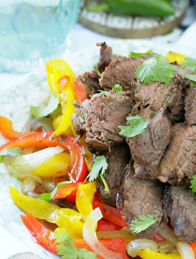 Grilled Margarita Steak Fajitas