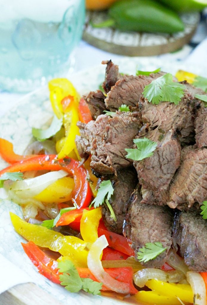 Grilled Margarita Steak Fajitas