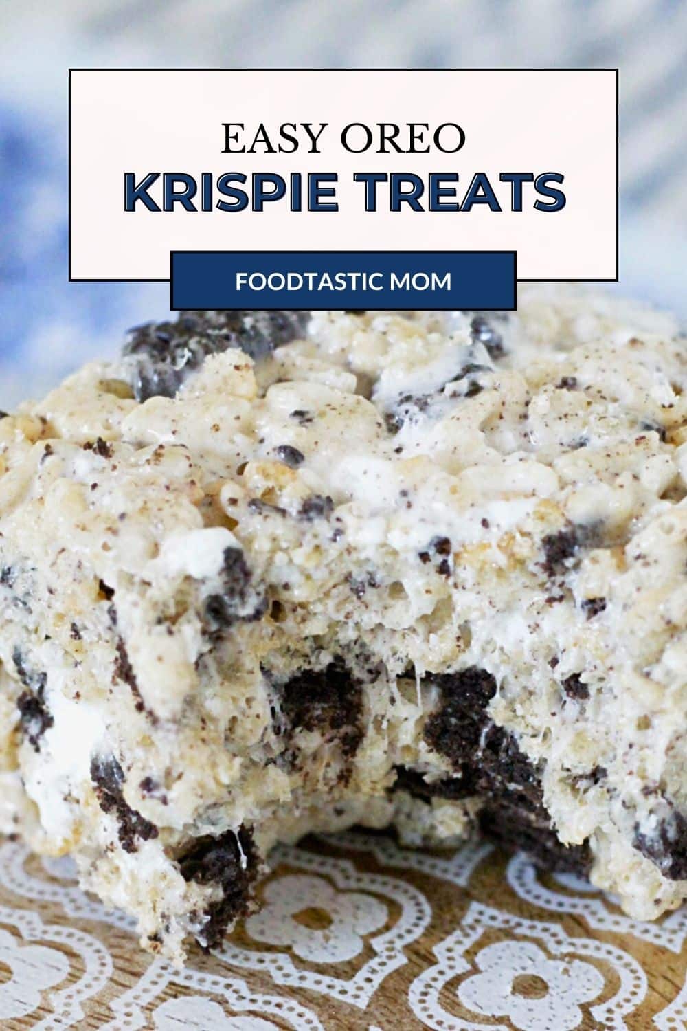 Oreo Krispies take the classic rice krispie treat recipe and kick it up with the addition of crushed Oreo cookies plus extra marshmallows. via @foodtasticmom