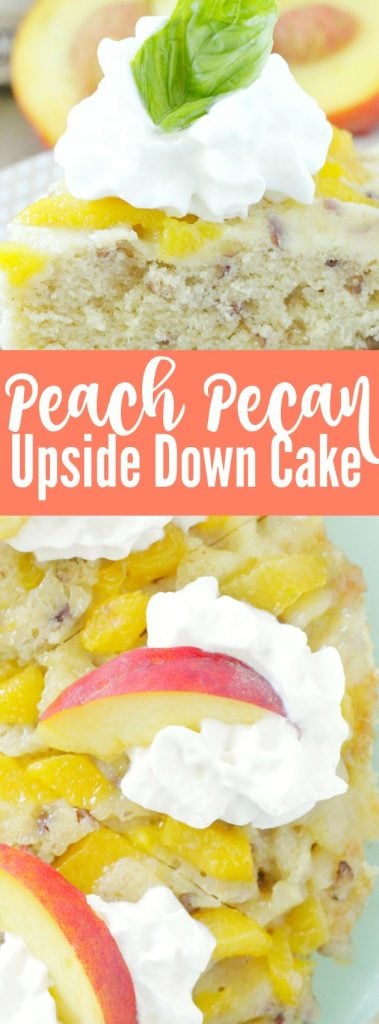 Peach Pecan Upside Down Cake