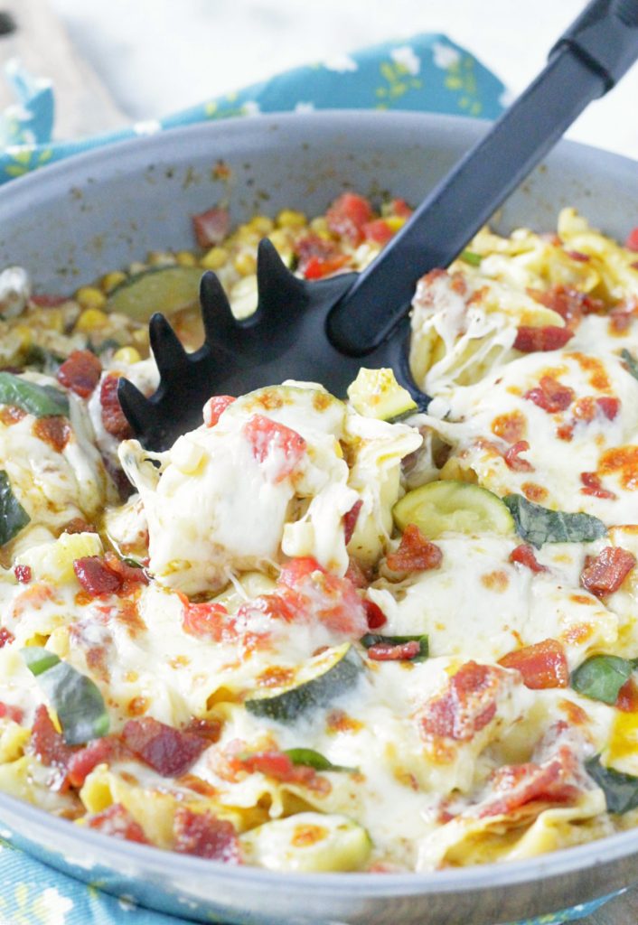 One Pan Summer Vegetable Tortellini