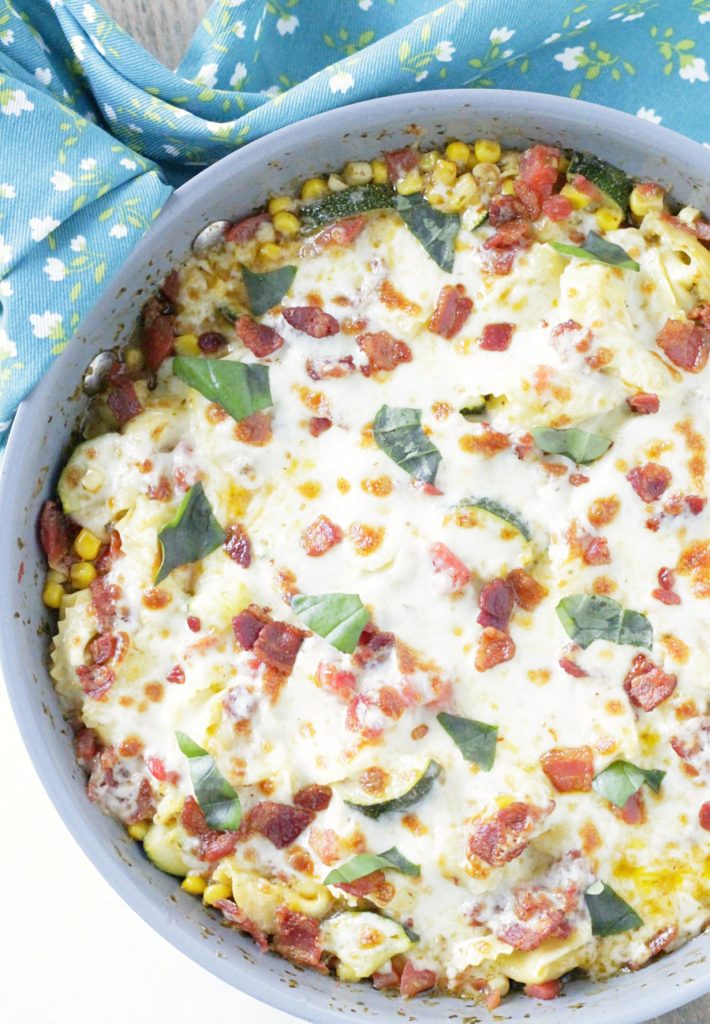 One Pan Summer Vegetable Tortellini