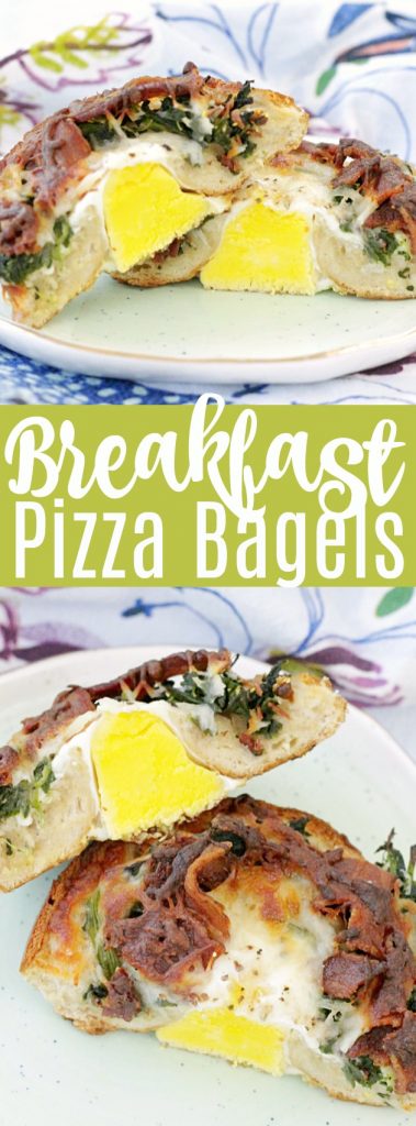 Breakfast Pizza Bagels