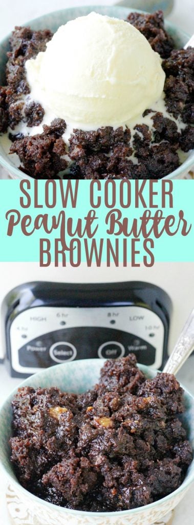 Slow Cooker Peanut Butter Brownie