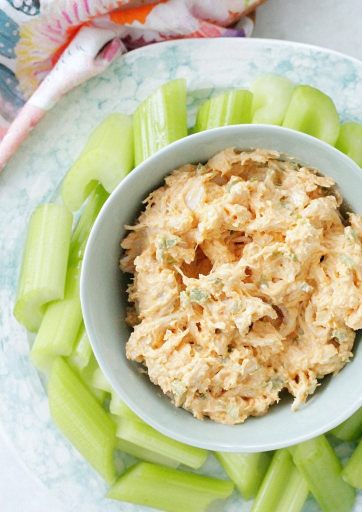 Buffalo Chicken Celery Dip