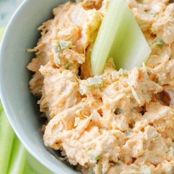 Buffalo Chicken Celery Dip