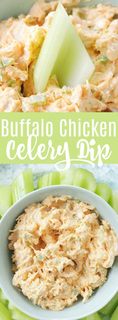 Buffalo Chicken Celery Dip