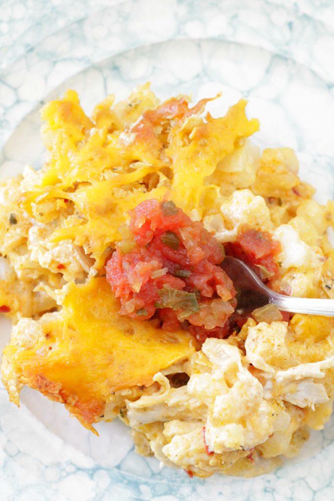 Chicken Nacho Cheesy Potatoes