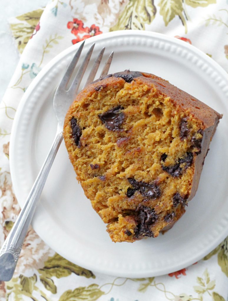 Pumpkin Chocolate Chip Pudding Cake